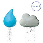 Alternate image 1 for Ubbi&reg; 2-Piece Cloud and Droplet Bath Toys