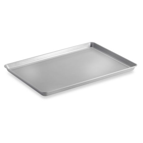2 each  2/3 size jelly roll pan cookie sheet  21" X15"-alumumin 
