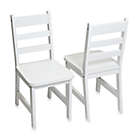 Alternate image 0 for Lipper International Child&#39;s Chairs in White (Set of 2)