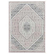 Rugs America Abstract Powerloomed Area Rug in Pink