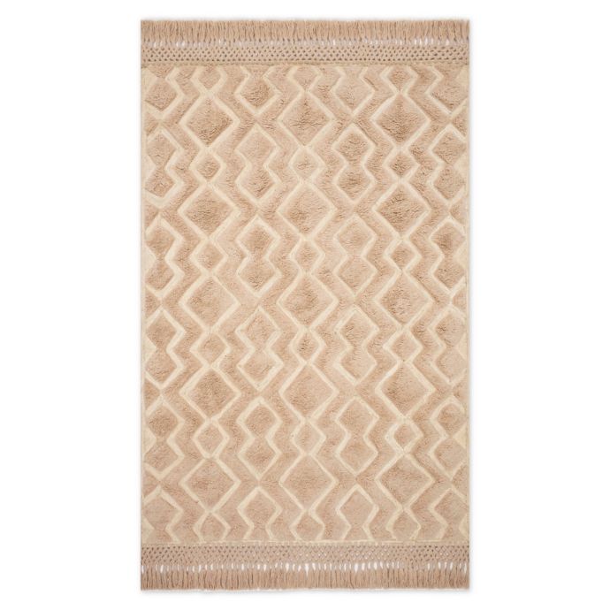 Magnolia Home By Joanna Gaines™ Laine Rug in Blush/Natural Bed Bath & Beyond