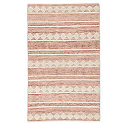 Jaipur Living Elixir Geometric 7'10 x 10' Handcrafted Area Rug in Pink/Ivory