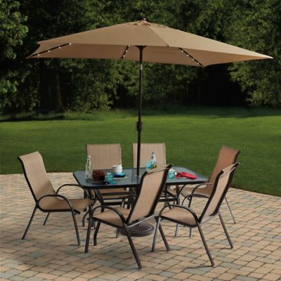 best patio umbrella with solar lights