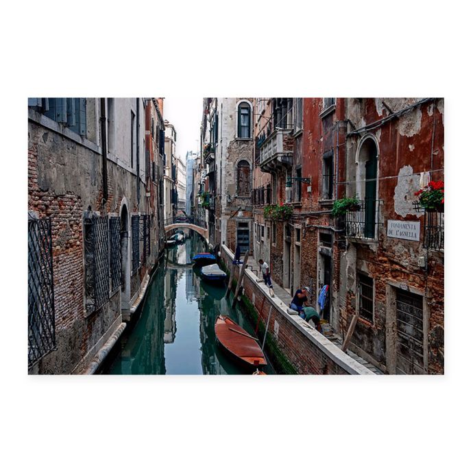 Men At Work Venice Canvas Wall Art