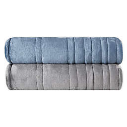 Sleep Philosophy Reversible Plush Heated Blanket
