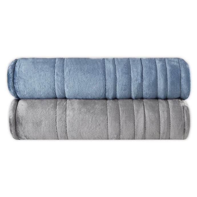 Sleep Philosophy Reversible Plush Heated Blanket | Bed Bath and Beyond