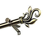 Alternate image 0 for Rod Desyne Delilah 28 to 48-Inch Single Drapery Rod with Finials in Antique Brass