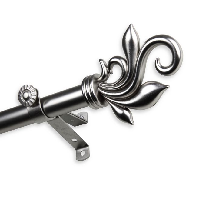 Rod Desyne Delilah Single Drapery Rod With Finials Bed Bath Beyond
