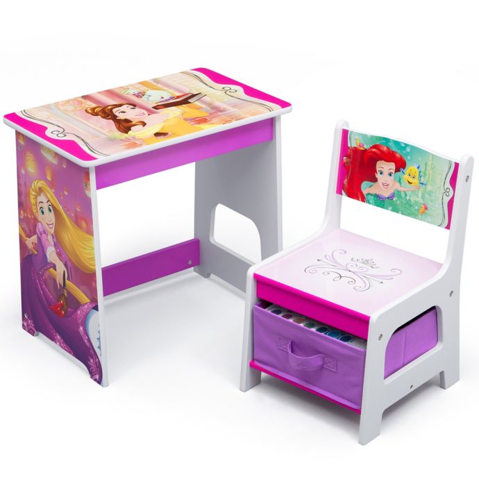 Delta Children Disney Princess Kids Wood Desk And Chair Set Bed