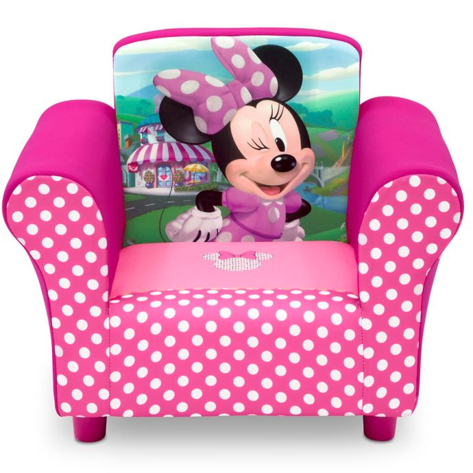 Delta Children Disney Minnie Mouse Upholstered Chair In Pink