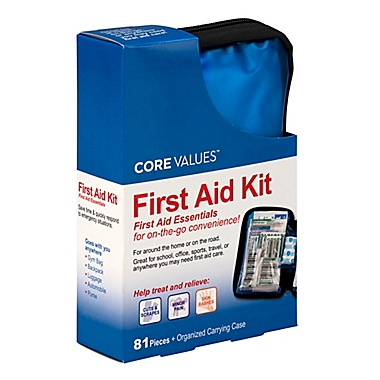 Core Values&trade; 81-Piece First Aid Kit. View a larger version of this product image.