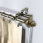 Alternate image 2 for Rod Desyne Dynasty 28 to 48-Inch Double Drapery Rod Set in Antique Brass