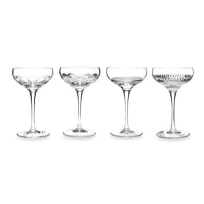 10 oz Stainless Oggi 7448.0 ss Set of 2 Coupe Cocktail Glasses
