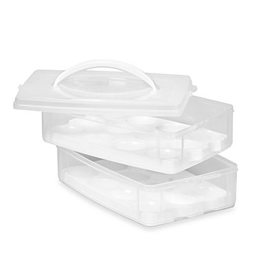 Snapware&reg; Two-Tray Egg-Tainer. View a larger version of this product image.