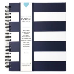 Kahootie Co® Striped Home/Work 12-Month Planner in Navy