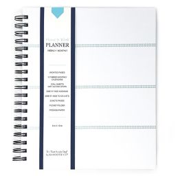 Kahootie Co® Mini Stripe Home/Work 12-Month Planner in Teal
