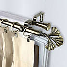 Alternate image 2 for Rod Desyne Fortune 28 to 48-Inch Double Drapery Rod with Finials in Antique Brass
