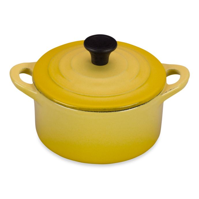 Le Creuset® Cast Iron Mini Cocotte in Soleil | Bed Bath ...