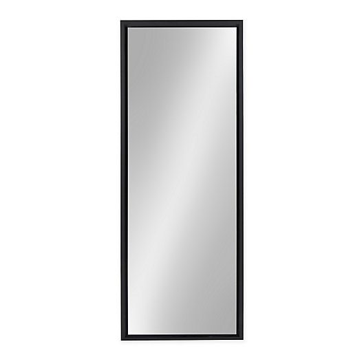 Alternate image 1 for Kate and Laurel Evans 16-Inch x 48-Inch Rectangular Wall Panel Mirror in Black