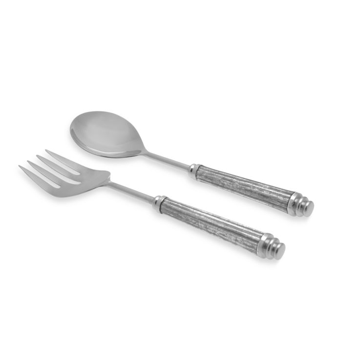 Simplydesignz Bodoni 2Piece Salad Server Set in Silver Bed Bath & Beyond