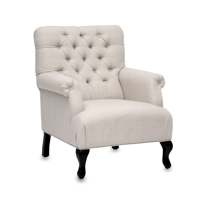 Baxton Studio Joussard Linen Club Chair In Beige Bed Bath Beyond