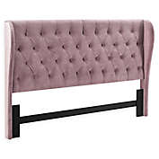Harlow King Upholstered Headboard in Mauve