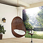 Alternate image 0 for Modway Landscape Outdoor Bean Swing Chair in Coffee/White
