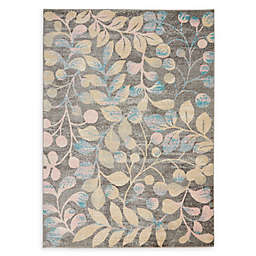Nourison™ Tranquil Leaves 6' x 9' Area Rug in Grey/Beige