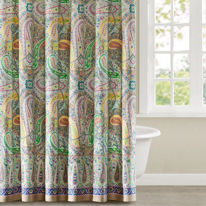 Echo Design Scarf Paisley 72 Inch X 72 Inch Shower Curtain Bed