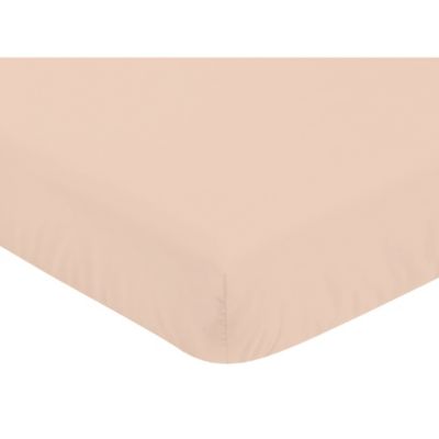 peach crib sheet