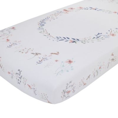 woodland fitted crib sheet