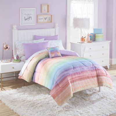 kids rainbow comforter