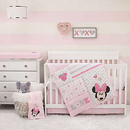 Disney® Love to Love Minnie Mouse 3-Piece Crib Bedding Set in Pink