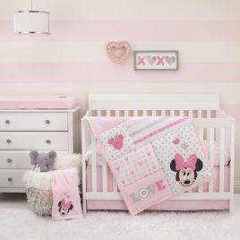 Disney Love To Love Minnie Mouse Crib Set Collection Bed Bath
