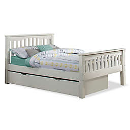 Hillsdale Furniture Highlands Harper Full Panel Bed with Trundle in White