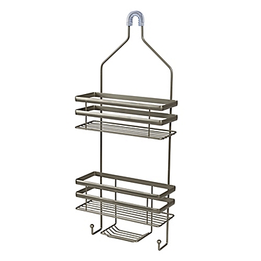 Honey-Can-Do&reg; Flat Wire Shower Caddy in Silver. View a larger version of this product image.