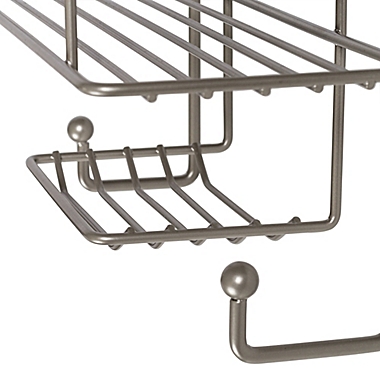 Honey-Can-Do&reg; Flat Wire Shower Caddy in Silver. View a larger version of this product image.
