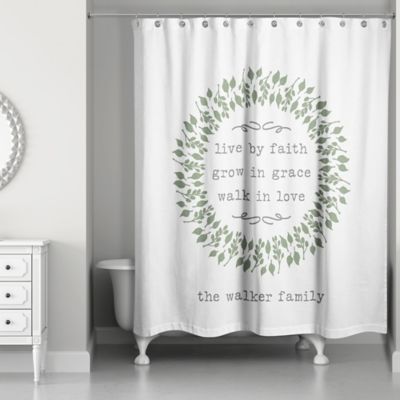 black and green shower curtain