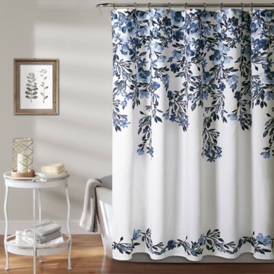 ALAZA U Life Green Floral Flowers Decorative Bath Shower Curtain Bathroom Curtains 72 x 72 inch 