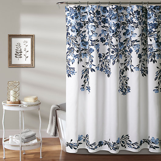 Lush D Eacute Cor Tanisha 72 Inch X, Madison Park Serene 72 Inch X Embroidered Shower Curtain In Blue