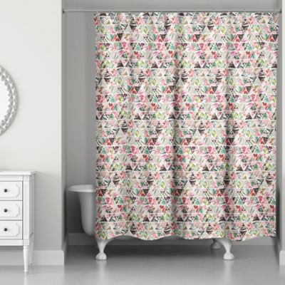 multicolor shower curtain