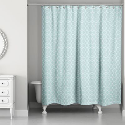 lattice shower curtain