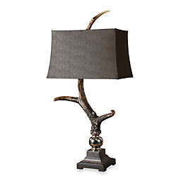 Uttermost Stag Horn Dark Shade Table Lamp