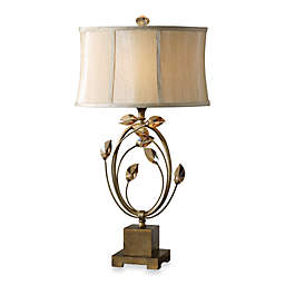Uttermost Alenya Table Lamp in Gold with Bell-Shaped Shade