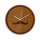 Alternate image 0 for Kikkerland&reg; Mustache Clock