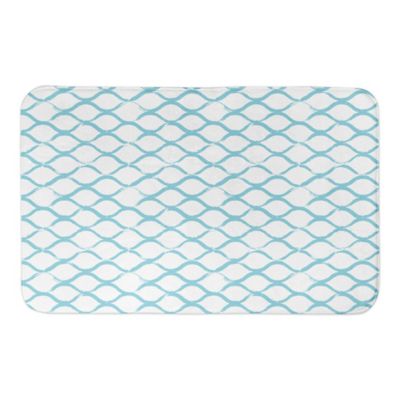 teal bath mat set