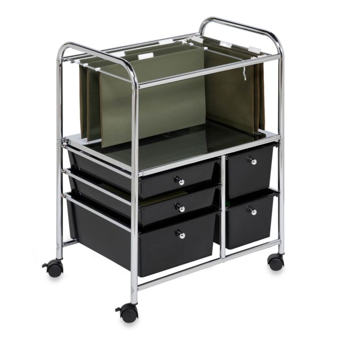 Honey-Can-Do® Steel Rolling File Cart | Bed Bath & Beyond