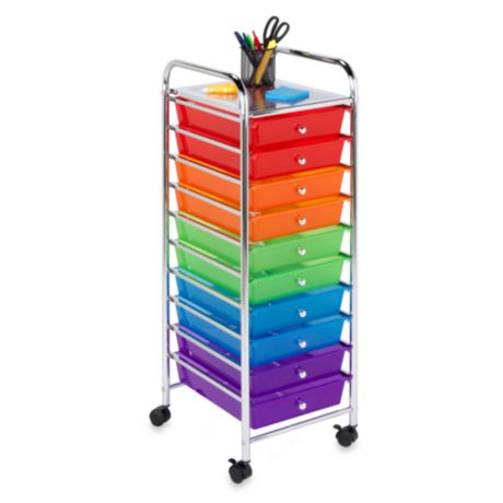Honey Can Do Steel 10 Drawer Rolling Storage Cart Bed Bath Beyond