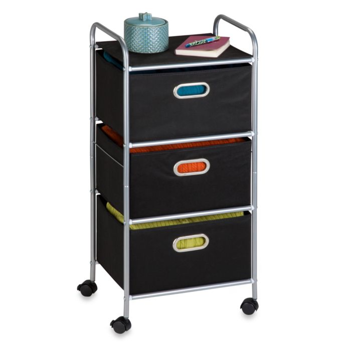 Honey Can Do Steel 3 Drawer Rolling Fabric Cart Bed Bath Beyond