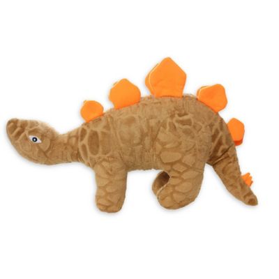 orange dinosaur dog toy